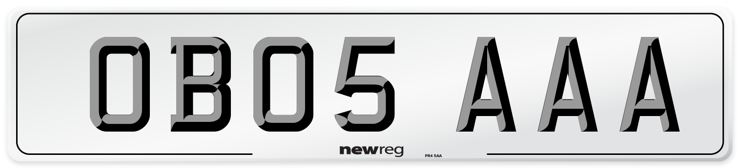OB05 AAA Number Plate from New Reg